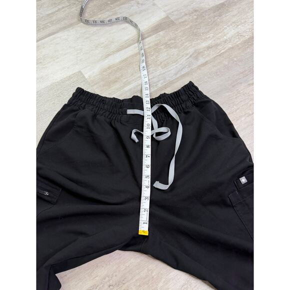 Figs High Waisted Dowa Scrub Pants Black Size Large #1001102 - Picture 2 of 6